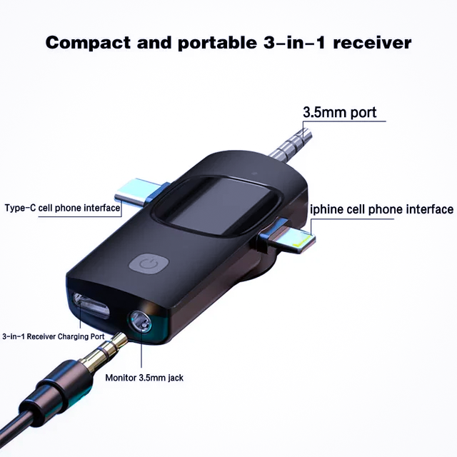 Micro sans fil double 3 en 1